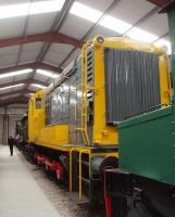 A pioneer back in its birthplace. As Netherlands State Railways No.601 this shunter was the first of the <I>Dutch Class 11</I> locos to be built by English Electric at the former Dick Kerr works in Preston in 1955. It was later converted to remote control radio operation (and renumbered 671) but at the end of its working life in Holland was repatriated to the UK in 2005. It is currently a non-operational exhibit at the Ribble Steam Railway and seen here in a line of locomotives that also includes the L&YR A Class 0-6-0 No.1300 (BR 52322).  <br><br>[Mark Bartlett 06/02/2010]