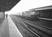The BLS <I>East Kent Railtour</I> from London Victoria, seen on arrival at Sheerness on 19 November 1967 behind D6585.<br><br>[Robin Barbour Collection (Courtesy Bruce McCartney) 19/11/1967]