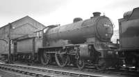 D49 4-4-0 no 62730 <I>Berkshire</I>, withdrawn from Selby at the end of 1958, photographed in the yards at Darlington Works in 1959 with 67281 behind [see image 28646]. The locomotive was cut up here in May of that year.<br><br>[K A Gray //1959]