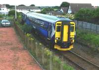 The 11.05 Kilmarnock - Girvan passes Barassie on 27 July 2010. [See image 26338 for the same place forty-seven years earlier years earlier]. The later viewpoint from the footbridge is necessary due to the subsequent addition of fencing.<br><br>[Colin Miller 27/07/2010]