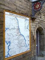 The NER tile map in the N&B station at Morpeth in August 2010.<br><br>[Colin Alexander 16/08/2010]