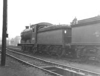 J37 no 64561 stands in the shed yard at Parkhead around 1963.<br><br>[Jim Peebles //1963]