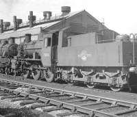 Shed scene at 89A Oswestry in 1963, featuring BR Standard 2-6-0 no 78000 and friend.<br><br>[K A Gray 02/04/1963]