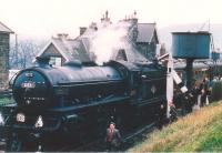 The RCTS <I>North Eastern Limited</I> calls at Robin Hood's Bay on 2 May 1964 on its way from Newcastle to Whitby. B1 61031 <I>Reedbuck</I> had taken over the train at York. [See image 26270] for a view of the station forty five years on.<br><br>[Bruce McCartney 02/05/1964]