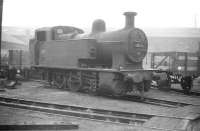 Fowler 0-6-0T no 47162 photographed on one of the turntable roads on the north side of the running lines at St Margarets shed in September 1958.<br><br>[Robin Barbour Collection (Courtesy Bruce McCartney) 06/09/1958]