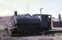 A battered looking 0-4-0ST still in steam in 1968 at the Ladysmith Washery serving the colliery near Whitehaven. [I would be pleased to receive any information about this engine, including whether the shortened chimney was an accident or rough modification!]<br><br>[David Hindle //1968]