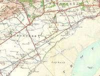 The eastern end of the Carse of Gowrie in 1908 as seen on an OS Third Edition One Inch map. The minor line running between Inchture station and the village was the horse-drawn Inchture Tramway which was to last only another 8 years. The fact that this was ever thought a viable business proposition shows the very different economics of the Victorian era. The stations have gone, but apart from the attractive villages of Inchture and Longforgan being bypassed by what is now the A90 dual carriageway nothing much has changed. Dundee has still not encroached, with Kingoodie still detached - but only just - from the city.<br><br>[David Panton //1908]