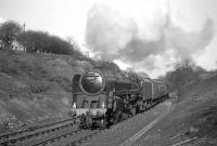 BR Standard class 9F 2-10-0 no 92097 with the RCTS <I>North Eastern No 2 Rail Tour</I> near Beamish on 10 April 1965.<br><br>[K A Gray 10/04/1965]