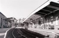 The NYMR station at Pickering as it appeared in July 1992. The station is currently (2011) being changed out of all recognition by the addition of an overall roof.<br>
<br><br>[Colin Miller /07/1992]