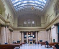 The Great Hall at Chicago's Union Station looking south on 23 March. The station opened in 1925 replacing an earlier version on the site dating from 1881.<br><br>[Mark Poustie 23/03/2011]