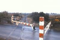 Opening the barriers at Lavalla Crossing near Gort, Co Galway, in 1988.<br><br>[Ian Dinmore //1988]
