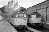 31276 and 47196 amongst locomotives stabled at Workington on 19 February 1992.<br>
<br><br>[Bill Roberton 19/02/1992]