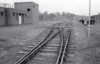 The internal sidings at RAF Leuchars (superceded by the Linkswood Fuel Store) on an open day on 19 September 1992. With the RAF base scheduled to be replaced by an army depot, could the sidings be revived?<br>
<br><br>[Bill Roberton 19/09/1992]