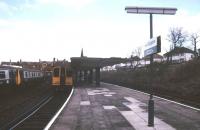 Looking back towards the buffer stops at New Brighton terminus on 2 January 1989.<br><br>[Ian Dinmore 02/01/1989]