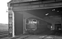 A lonely looking Type 2 at Keith shed in July 1962. [See image 5347]<br><br>[R Sillitto/A Renfrew Collection (Courtesy Bruce McCartney) /07/1962]