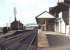 Platform view looking north west from the barrow crossing at Annan station in 1978.<br><br>[Ian Dinmore //1978]