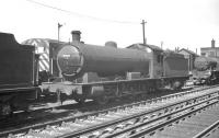 Raven Q6 0-8-0 no 63404 standing in the shed yard at Heaton in June 1961.<br><br>[K A Gray 18/06/1961]