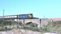 27005 eastbound towards Aberdeen near Pitcaple on 5 May 1980.<br><br>[Peter Todd 05/05/1980]