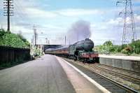 V2 2-6-2 no 60813 runs through Joppa station on 11 July 1959 with a southbound ECML service.<br><br>[A Snapper (Courtesy Bruce McCartney) 11/07/1959]
