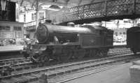 Gresley V3 2-6-2T no 67636 on empty stock duty at Newcastle Central circa 1964.<br><br>[K A Gray //1964]