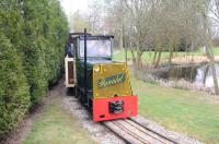 Scene on the Statfold Barn Railway on 31 March 2012.<br><br>[Peter Todd 31/03/2012]