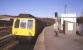 A DMU stands at the terminus at Milford Haven in February 1986. For some unknown reason the train is displaying 'Neyland' on the destination blind - a Pembrokeshire station that closed along with its branch line in 1964. [See image 38678 for the view twenty six years later]<br><br>[Ian Dinmore //1986]
