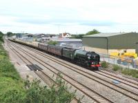 Photographed running into the loop at Challow Station at 0900 on 26 June 2012. A1 Pacific no 60163 'Tornado' is heading for Canterbury with the <I>Cathedrals Express</I>.<br><br>[Peter Todd 26/06/2012]