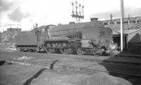SR Schools class 4-4-0 no 30915 <I>'Brighton'</I> in the shed yard at Reading South (70E) in October 1962.<br><br>[K A Gray 30/10/1962]