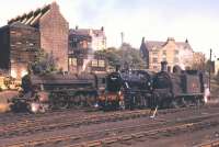A Black 5, Ivatt Mogul and 0-4-4 Caley tank on shed at Oban in the early 1960s.<br><br>[Peter Oliver Collection (Courtesy David Spaven) //]