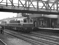BRCW Class 33s D6577+D6551 run south through Doncaster on the centre road in July 1962. Both locomotives were allocated to 73C Hither Green, having been delivered there new the previous year.<br><br>[K A Gray 28/07/1962]