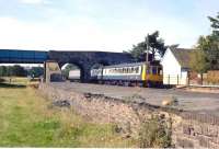 A Barnstaple train at Yeoford, Devon, in the 1980s<br><br>[Ian Dinmore //]