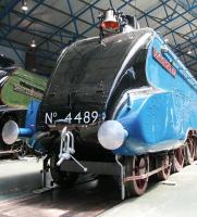 Cosmetically restored (and how) 4489 <I>Dominion of Canada</I>, complete with bell, standing in the Great Hall of the National Railway Museum, York, in June 2013. The locomotive was on loan from the Canadian Railway Museum, Montreal. [See image 30040]<br><br>[John Furnevel 04/06/2013]