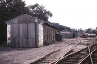 The former Marcroft Wagon Works, Radstock, photographed in August 1988, the year after official closure. The works had been the main reason for the survival of the Frome to Radstock line, which itself finally closed in 1988. [See image 44052]<br><br>[Ian Dinmore /08/1988]
