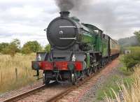 249 <I>Morayshire</I> heading west from Bo'ness  on 6 August with the 14.05 to Manuel.<br><br>[Bill Roberton 06/08/2013]
