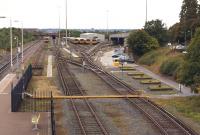 A view from the footbridge at Kirkdale station on 15 September 2013 looking south over Merseyrail's Kirkdale EMU depot. The depot was built on the site of Bank Hall engine shed, which closed in 1966 [see image 22293].<br><br>[John McIntyre 15/09/2013]