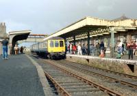 A DMU special at Okehampton on a sunny Saturday 10 August 1985.<br><br>[Ian Dinmore 10/08/1985]