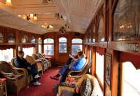 Interior of first-class 'Parlor' (sic) Car <I>Tambo</I>, named after the Tambo River, Victoria. Originally a sleeping car on the Adelaide to Melbourne service. Very civilized.<br><br>[Colin Miller 22/05/2013]