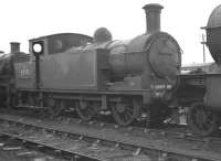 Reid N15 0-6-2T 69191 on the stored locomotive line at Boness Harbour in February 1962. 'Officially' withdrawn from Eastfield shed some  8 months after this photograph was taken, 69191 was cut up at Cowlairs Works in October 1962.<br><br>[K A Gray 26/02/1962]