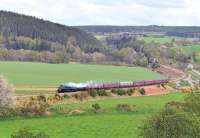 A4 Pacific No. 60009 <I>Union of South Africa</I> has just crossed the River Spey at Boat o' Brig, between Keith and Elgin, on 1 May 2014 with the <I>Great Britain VII</I> (train A) on its way to Inverness.<br><br>[John Gray 01/05/2014]