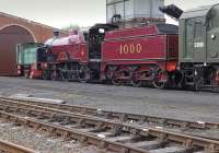 Midland Compound 1000 in the shed yard at Bo'ness on 11 May 2014. <br><br>[Bill Roberton 11/05/2014]