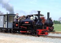 Hunslet 0-4-0ST <I>Sybil Mary</I> (HE 921 of 1906) in action at Statfold on 29 March.<br><br>[Peter Todd 29/03/2014]