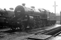 Hurlford based <I>Crab</I> 2-6-0 no 42739 standing in the shed yard at Eastfield towards the end of 1963.<br><br>[K A Gray //1963]