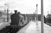 Station pilot at Belfast Great Victoria Street on 28 August 1965 is S Class 4-4-0 no 171, seen here preparing to take out a train of empty stock.<br><br>[K A Gray 28/08/1965]