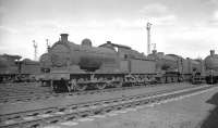J26 0-6-0 65756 and friends in the yard at Thornaby on Sunday 26 March 1961.<br><br>[K A Gray 26/03/1961]