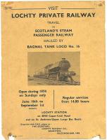 A 1974 notice promoting the Lochty Private Railway. [See image 17701]<br><br>[Ian Dinmore //1974]