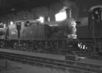 Drummond M7 0-4-4T no 30034 photographed on 5 October 1961 inside Plymouth Friary shed.<br><br>[K A Gray 05/10/1961]