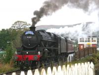 45407 brings <i>The Jacobite</i> east through Banavie station on 25 September 2005 on its way back to Fort William. <br><br>[John Furnevel 25/09/2005]