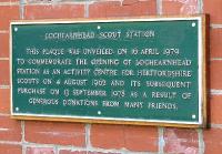 Commemorative plaque at Lochearnhead station, October 2005.<br><br>[John Furnevel /10/2005]