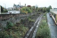 Looking west over the former Alloa station site.<br><br>[Ewan Crawford 23/10/2005]