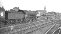 The 4.54pm train to March leaving Doncaster for the south on 8 July 1961. Locomotive is Gresley K3 2-6-0 no 61859.<br><br>[K A Gray 08/07/1961]